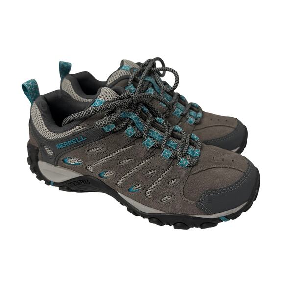 Merrell Crosslander 2 Shoes Womens Size 6.5 Gray Blue Hiking Sneakers - Picture 1 of 10